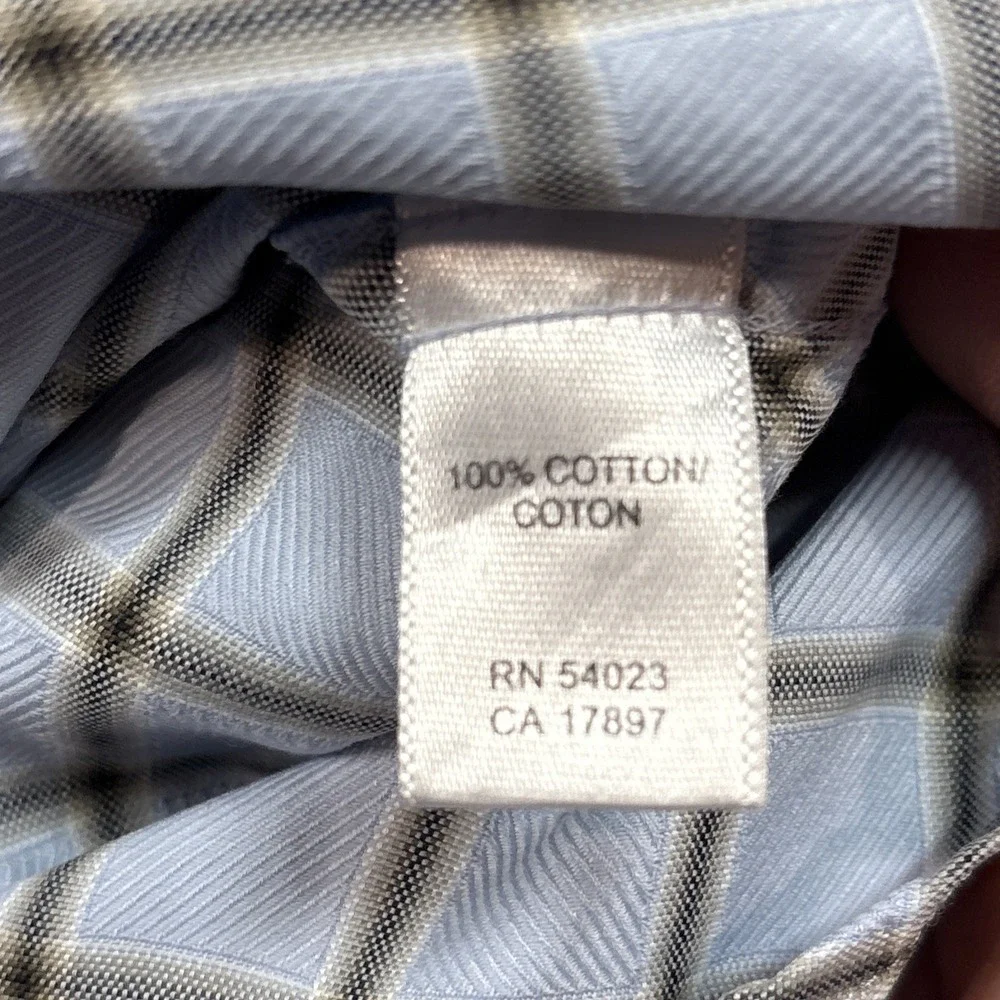 Banana Republic Mens Button-Down Shirt Size Large‎ Geometric Diamond 100% Cotton